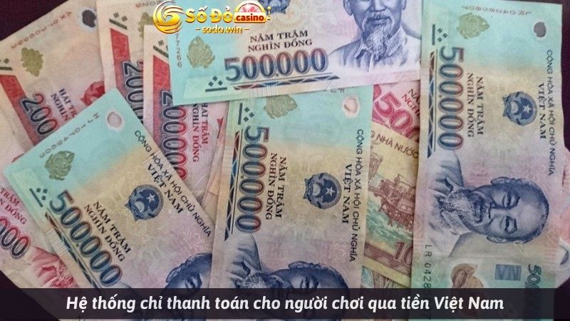 Hệ thống chỉ thanh toán cho người chơi qua tiền Việt Nam