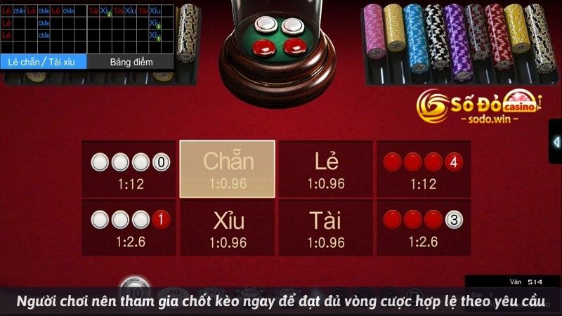 Người chơi nên tham gia chốt kèo ngay để đạt đủ vòng cược hợp lệ theo yêu cầu