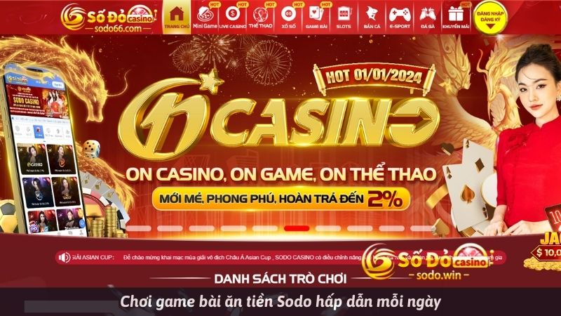 Game thẻ bài ăn tiền sodo hấp dẫn